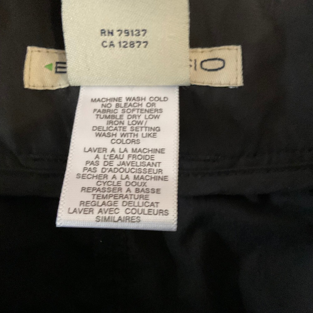 ExOfficio Womens Hiking Pants Black Size 10 Nylon Stretch Straight Leg - Picture 8 of 14